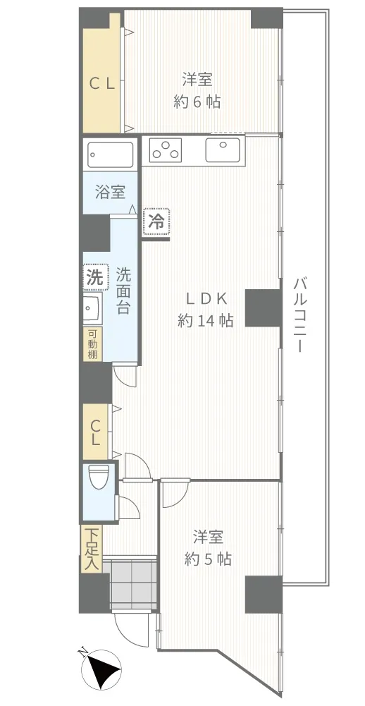 上永谷フラワーマンション_101号室間取り図